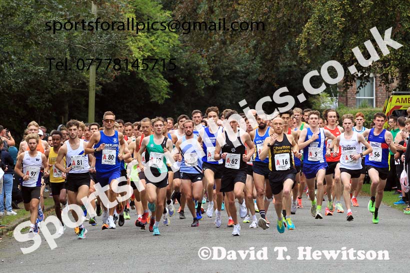 Senior mens Northern 6 Stage Relay, 2023 Northern 6 and 4 Stage Relays and Youngsters, Birkenhead Park, Wirral.  Photo: David T. Hewitson/Sports for All Pics